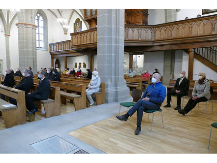 Festgottesdienst für die Kommunionjubilare an Ostermontag (Foto: Karl-Franz Thiede)